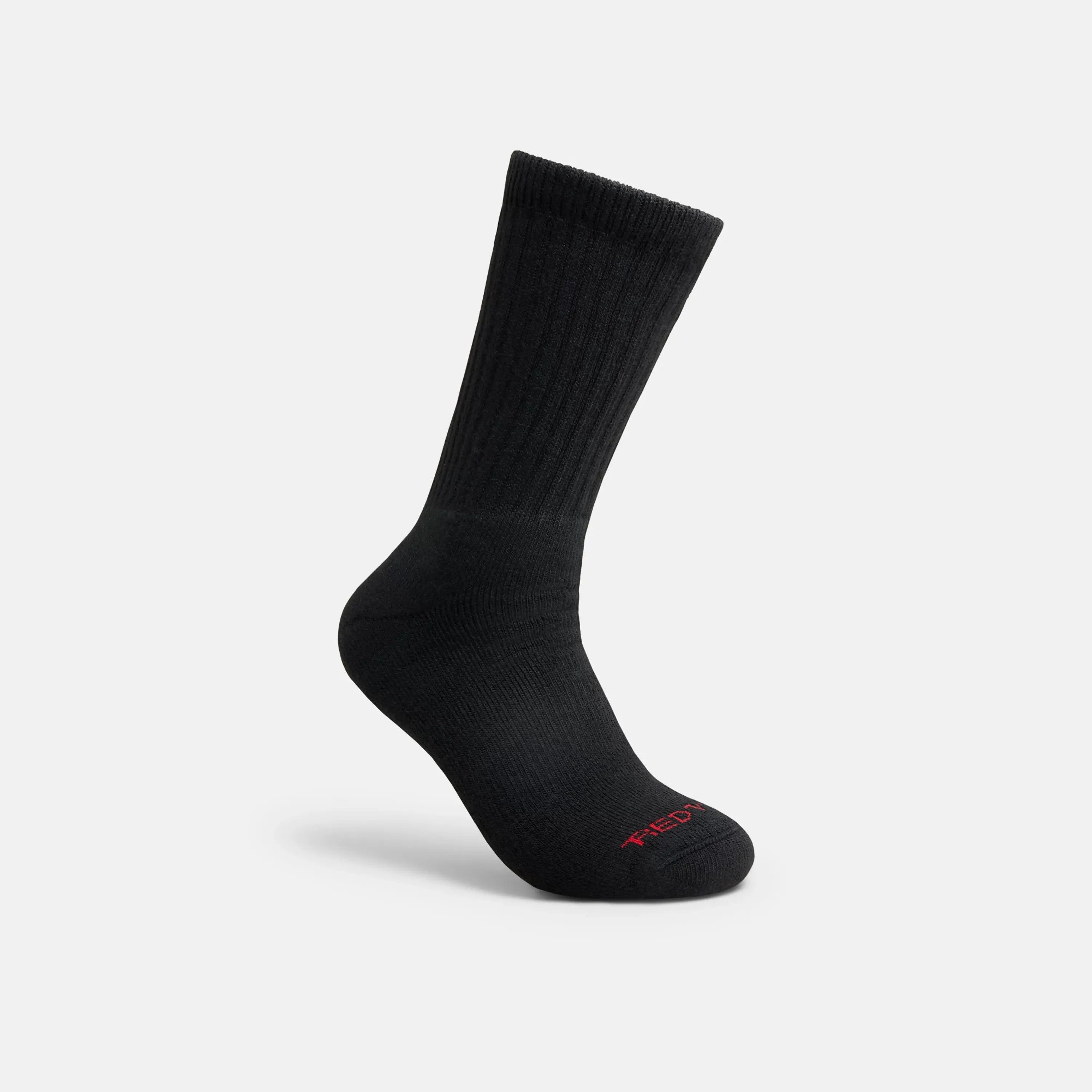 Red Wing Shoes Apparel / Unisex Acrylic Blend Crew Sock in Black 97308