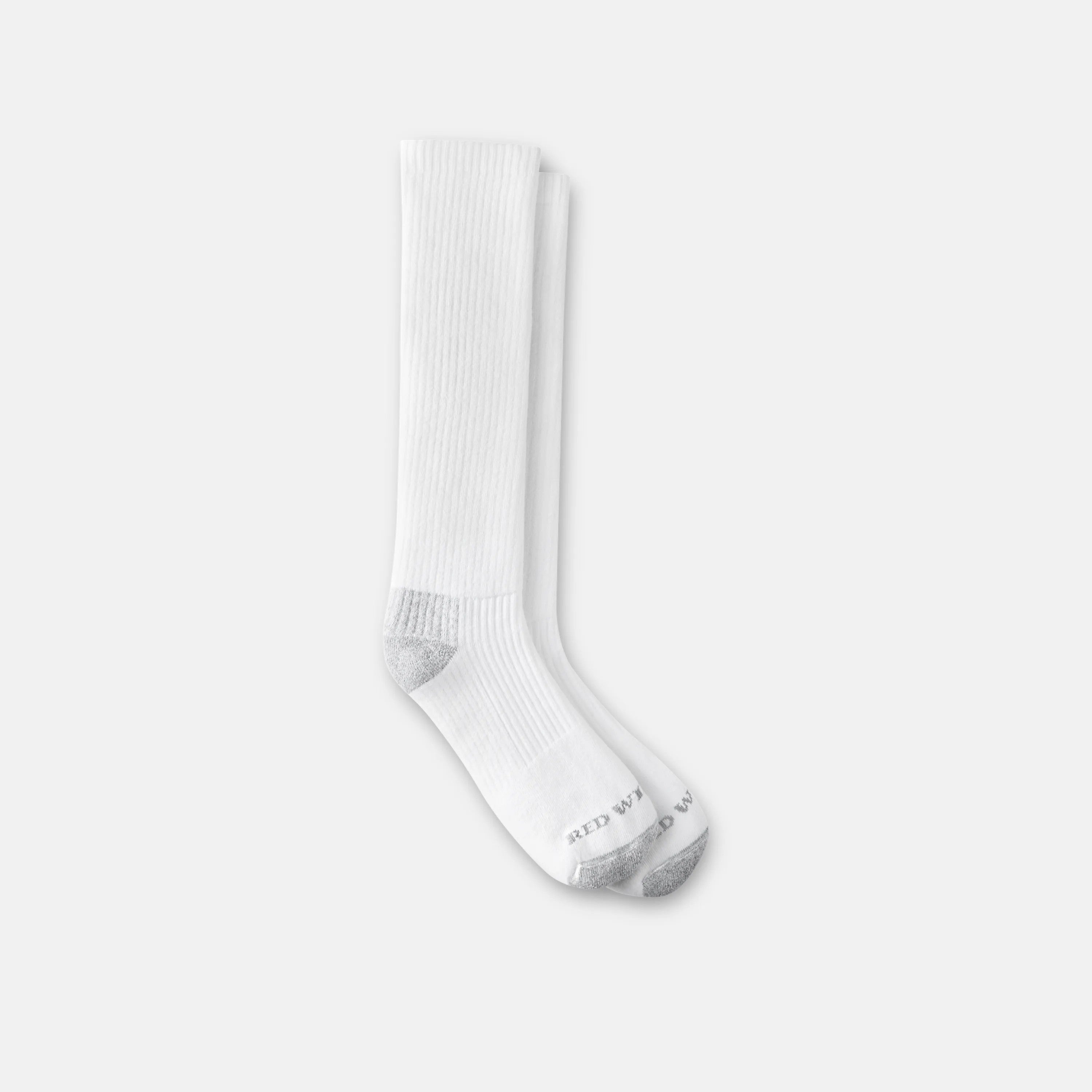 Red Wing Shoes Apparel / Unisex Cotton Blend Over-the-Calf Sock in White 97274