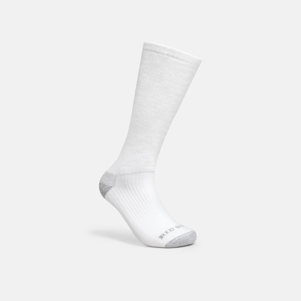 Red Wing Shoes Apparel / Unisex Cotton Blend Over-the-Calf Sock in White 97274