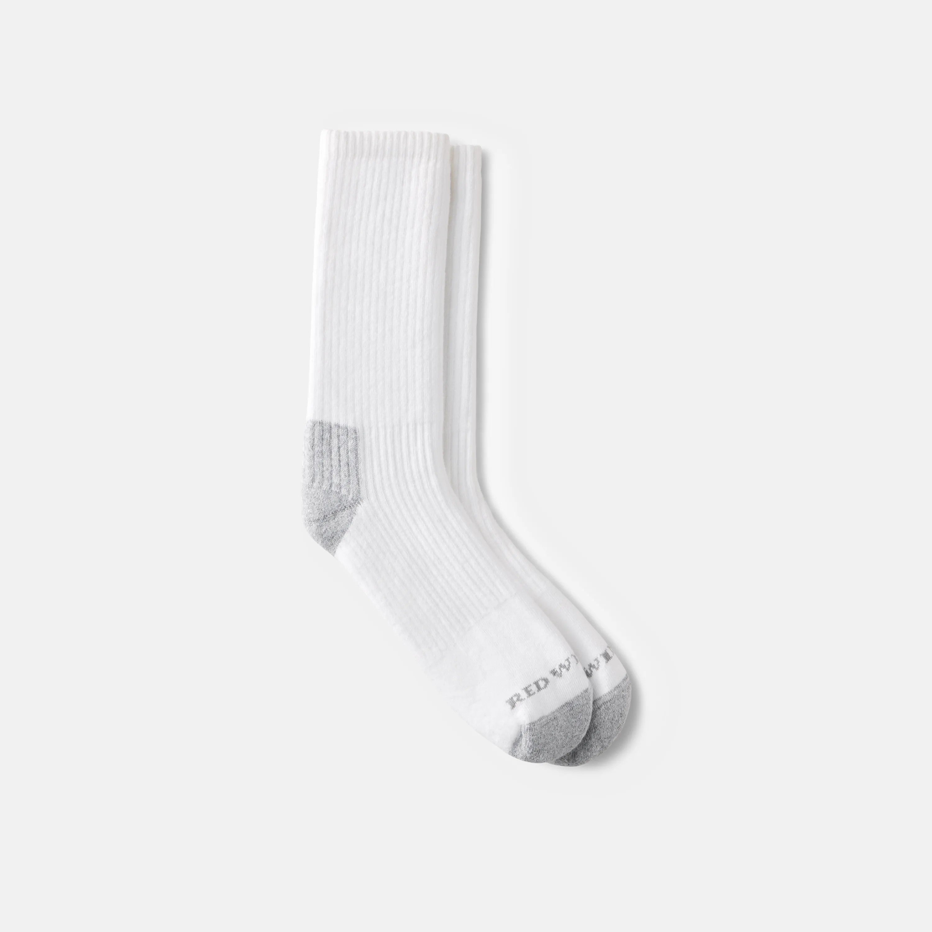 Red Wing Shoes Apparel / Unisex Cotton Blend Crew Sock in White 97265