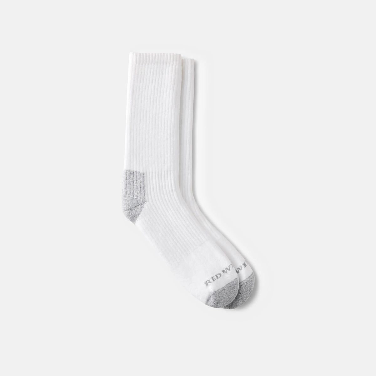 Red Wing Shoes Apparel / Unisex Cotton Blend Crew Sock in White 97265