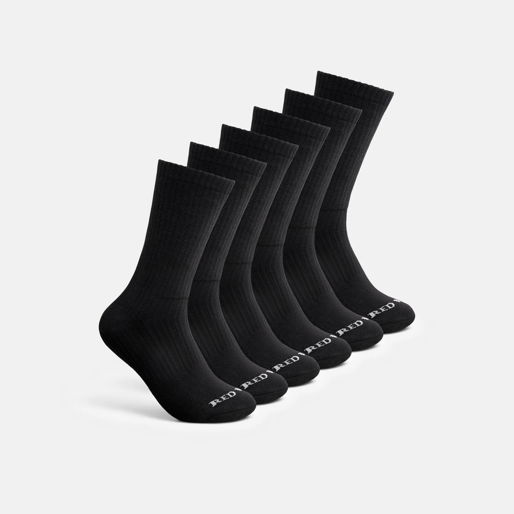 Red Wing Shoes Apparel / Unisex Cotton Blend Crew Sock in Black 97269