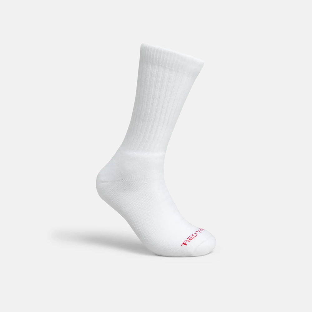 Red Wing Shoes Apparel / Unisex Acrylic Blend Crew Sock in White 97315