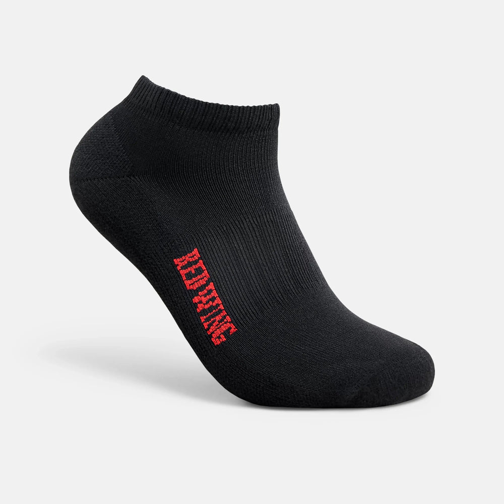 Red Wing Shoes Apparel / Unisex Breeze Nylon Low Cut Crew Sock in Black 97304