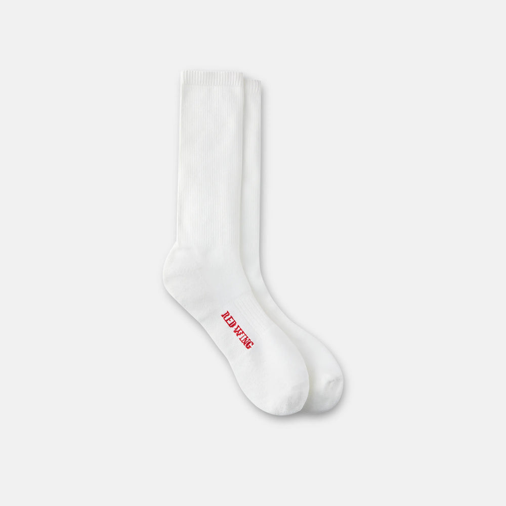 Red Wing Shoes Apparel / Unisex Breeze Nylon Crew Sock in White 97303