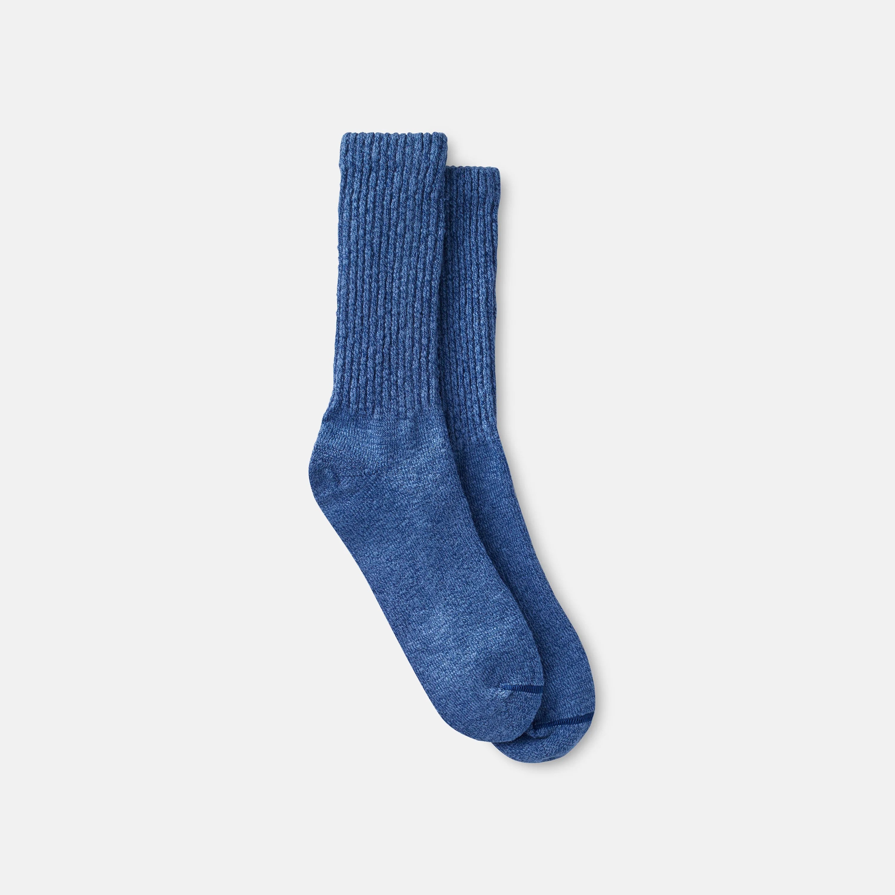 Red Wing Shoes Apparel / Unisex Cotton Blend Ragg Crew Boot Socks in Over Dyed Navy/Blue Cotton Blend 97650 | Red Wing Heritage
