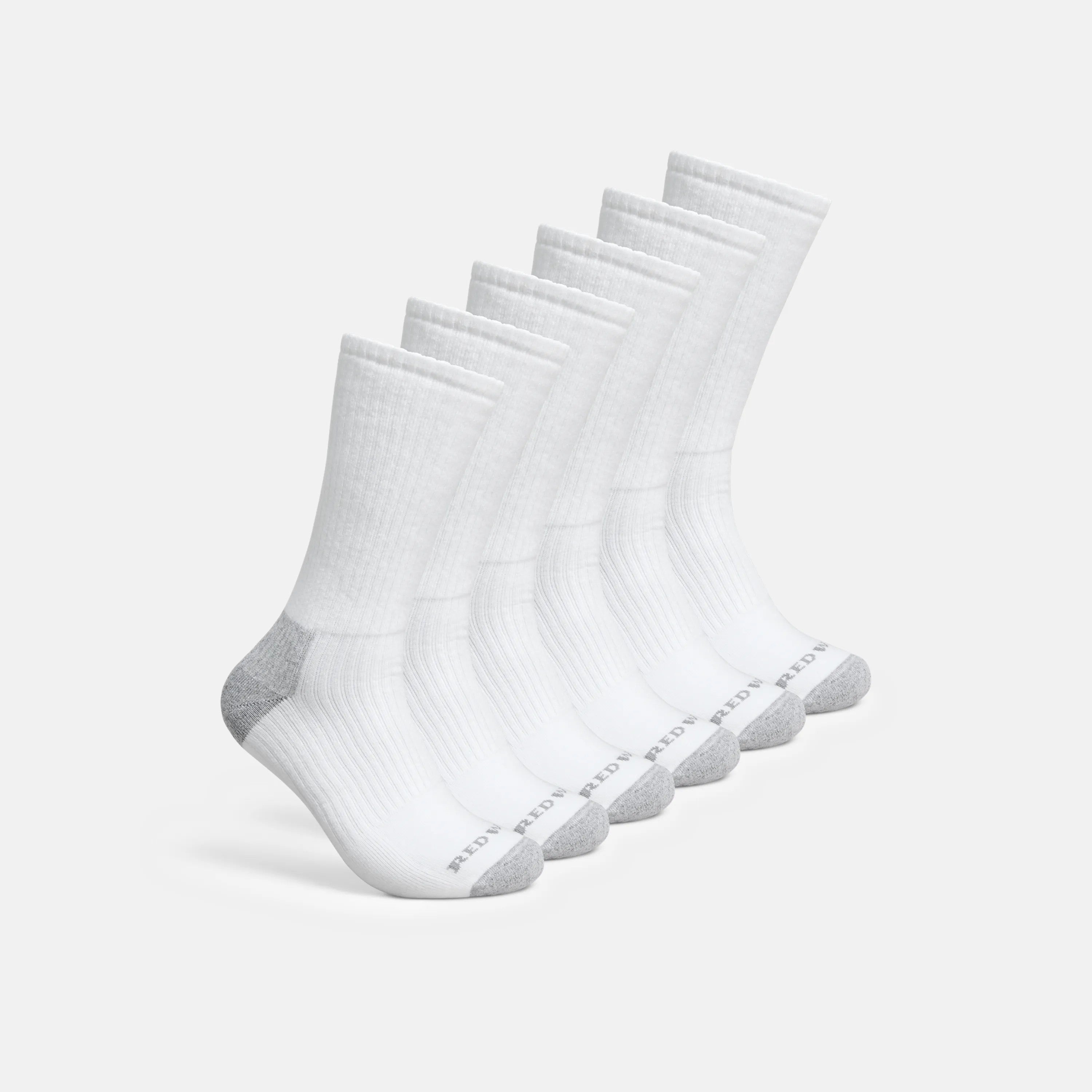 Red Wing Shoes Apparel / Unisex Cotton Blend Crew Sock in White 97268