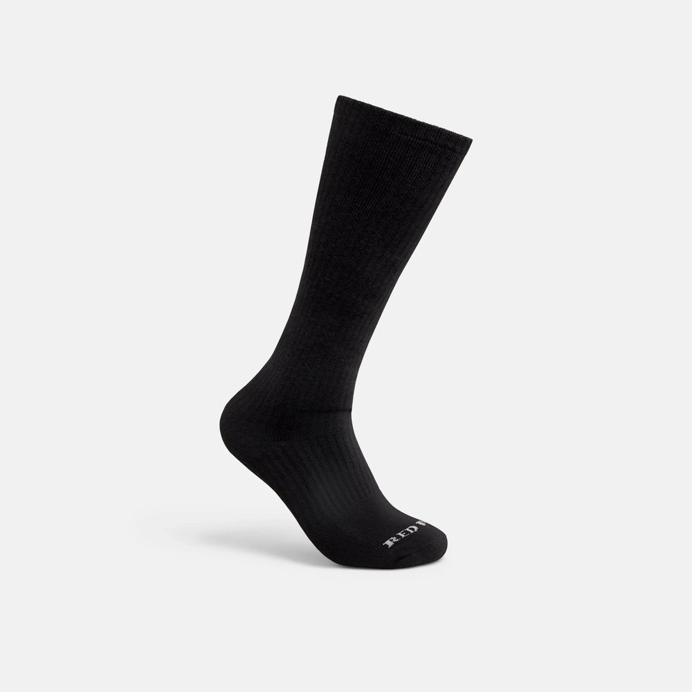 Red Wing Shoes Apparel / Unisex Cotton Blend Over-the-Calf Sock in Black 97273