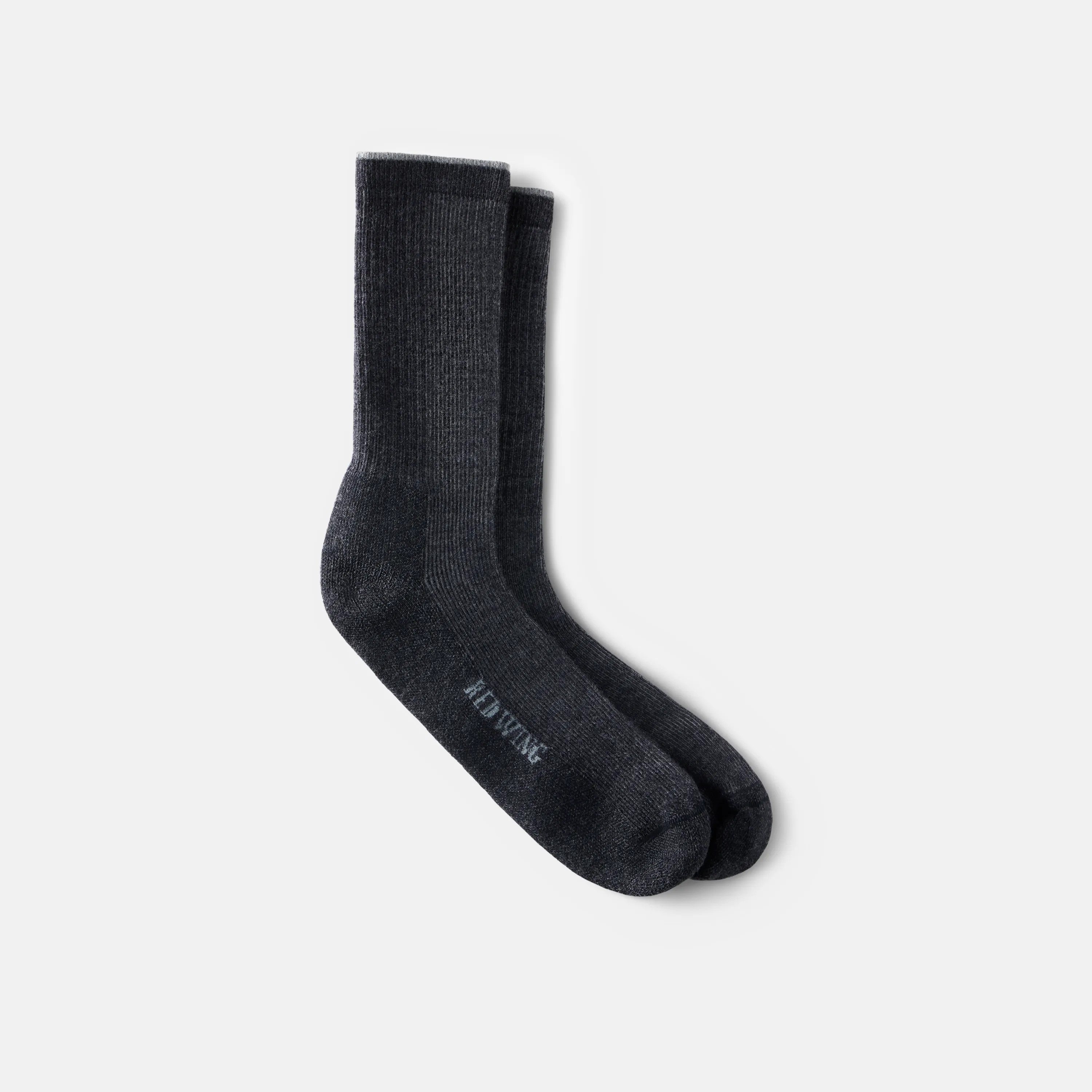 Red Wing Shoes Apparel / Unisex Merino Wool Blend Crew Sock in Black 97362