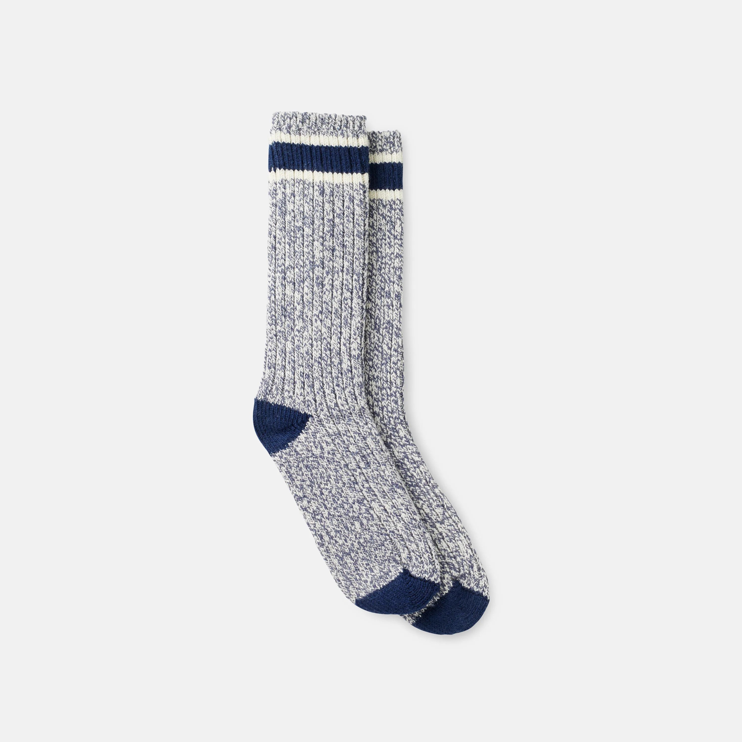 Red Wing Shoes Apparel / Unisex Wool Blend Ragg Crew Socks in Slate/Navy Wool Blend 97648 | Red Wing Heritage