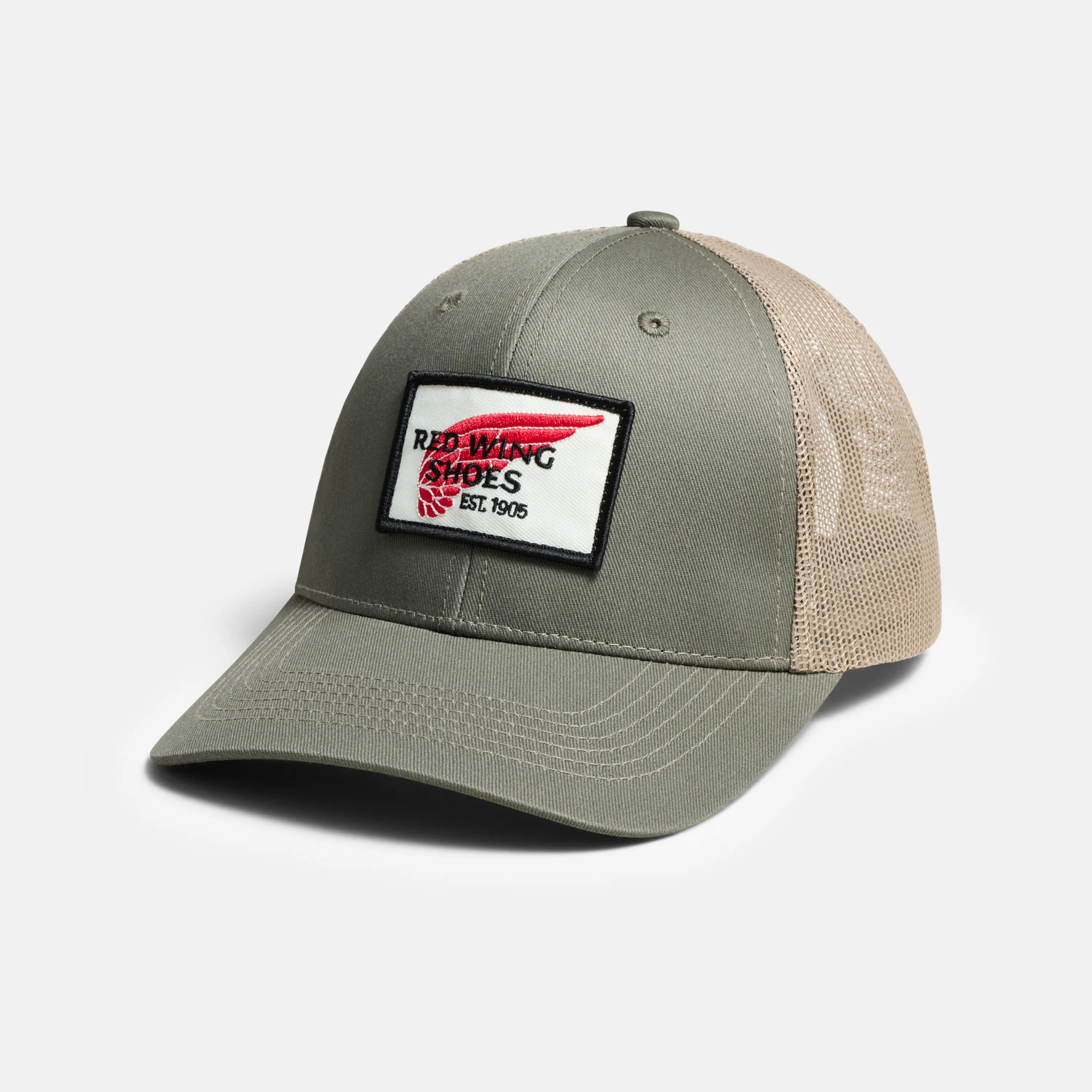 Red Wing Shoes Apparel / Unisex Ball Cap in Olive 97409