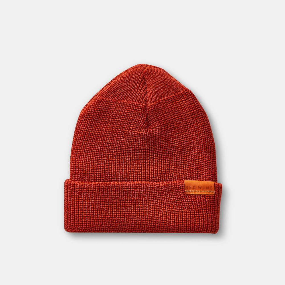 Red Wing Shoes Apparel / Unisex Merino Wool Knit Hat in Rust 97497 | Red Wing Heritage