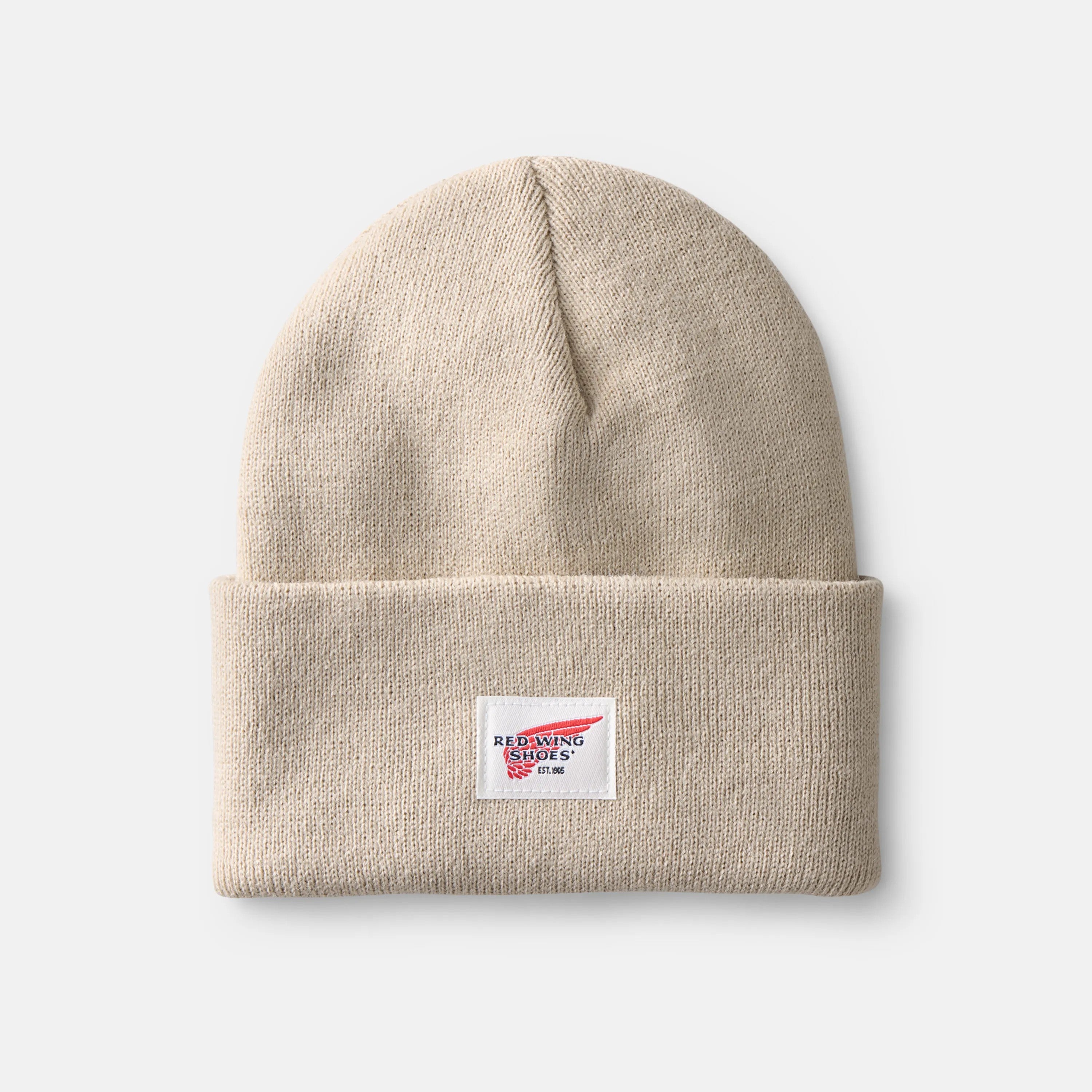Red Wing Shoes Apparel / Unisex Cuffed Beanie Hat in Stone 98054