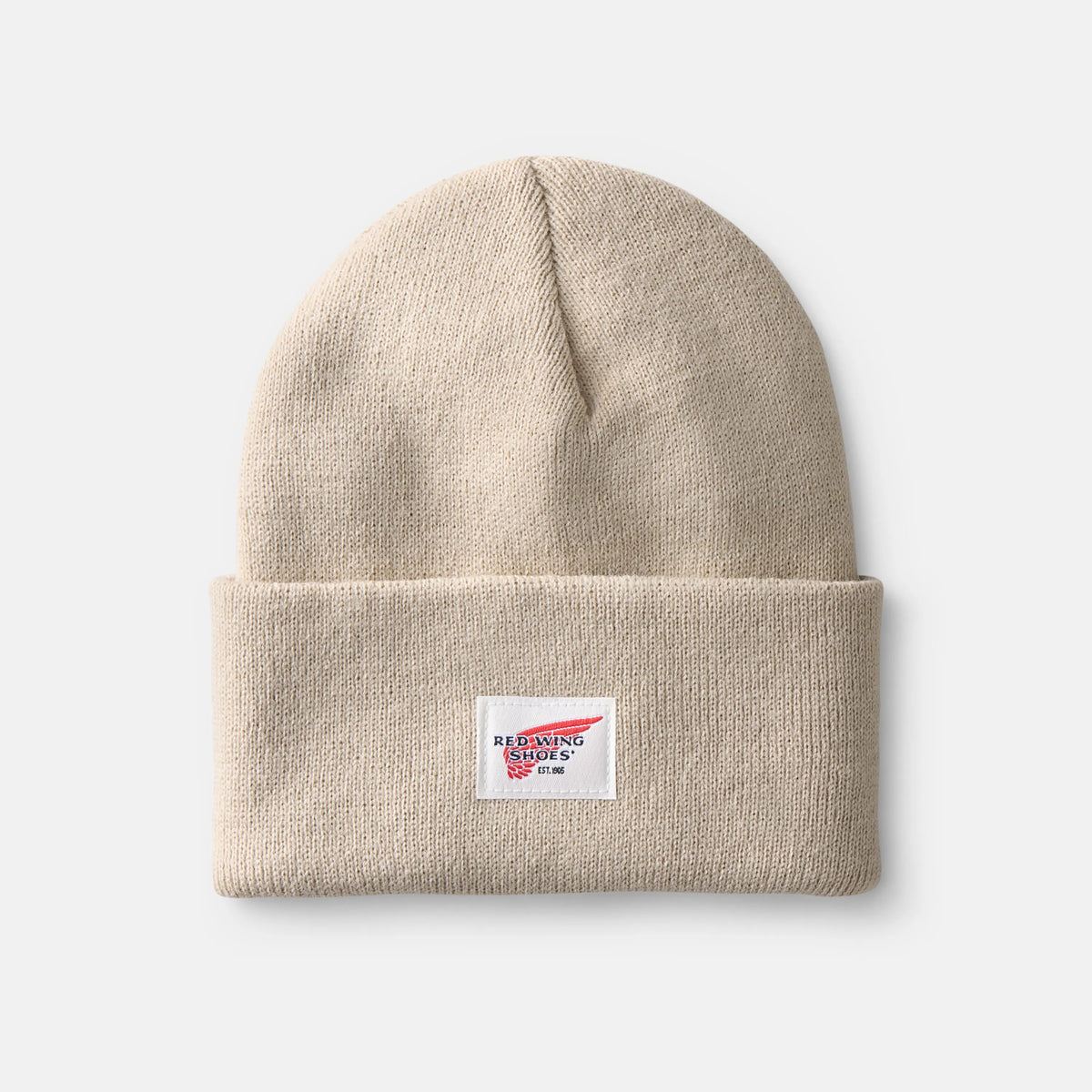 Red Wing Shoes Apparel / Unisex Cuffed Beanie Hat in Stone 98054