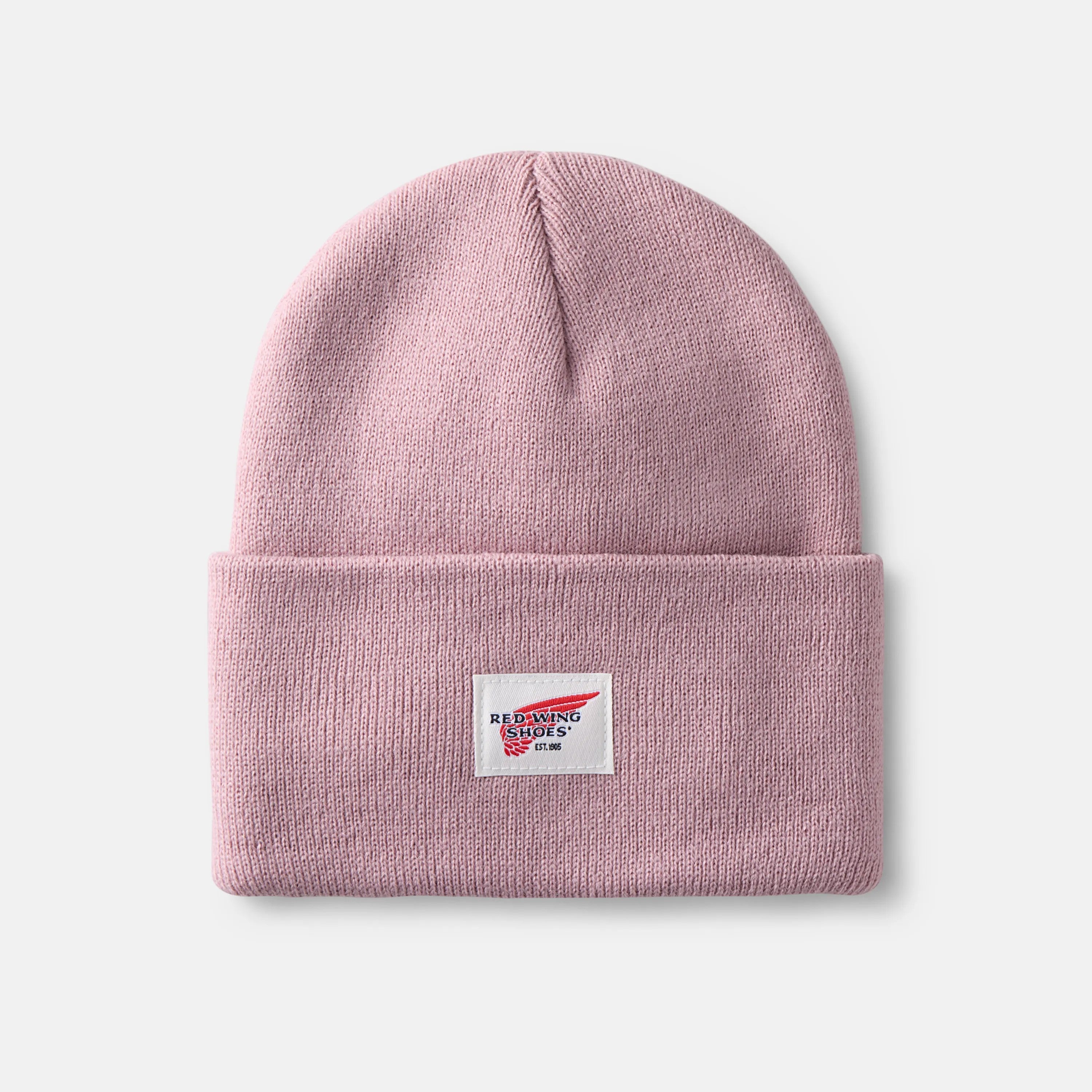 Red Wing Shoes Apparel / Unisex Cuffed Beanie Hat in Pale Rose 98055