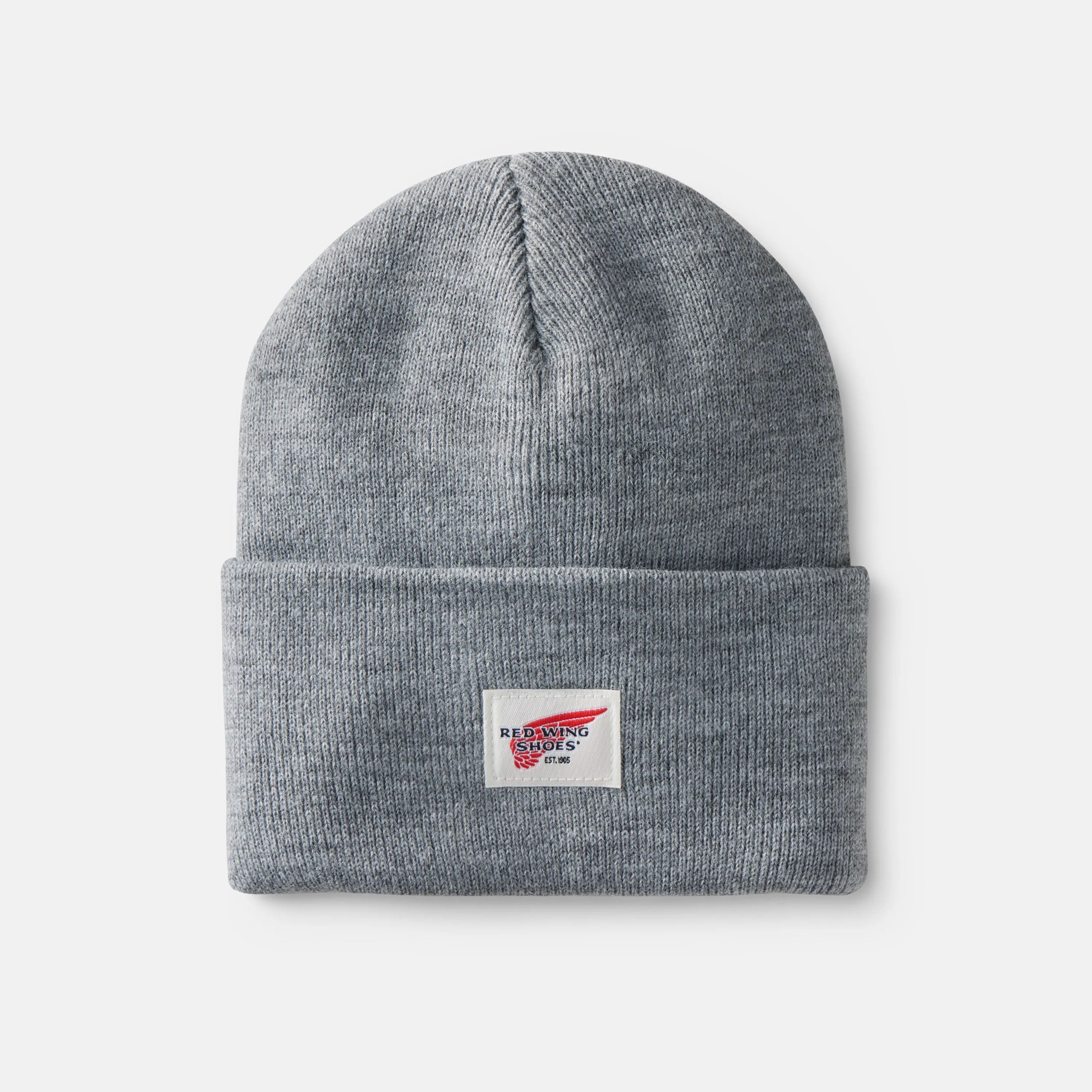 Red Wing Shoes Apparel / Unisex Knit Watch Hat in Light Gray Heather 97435