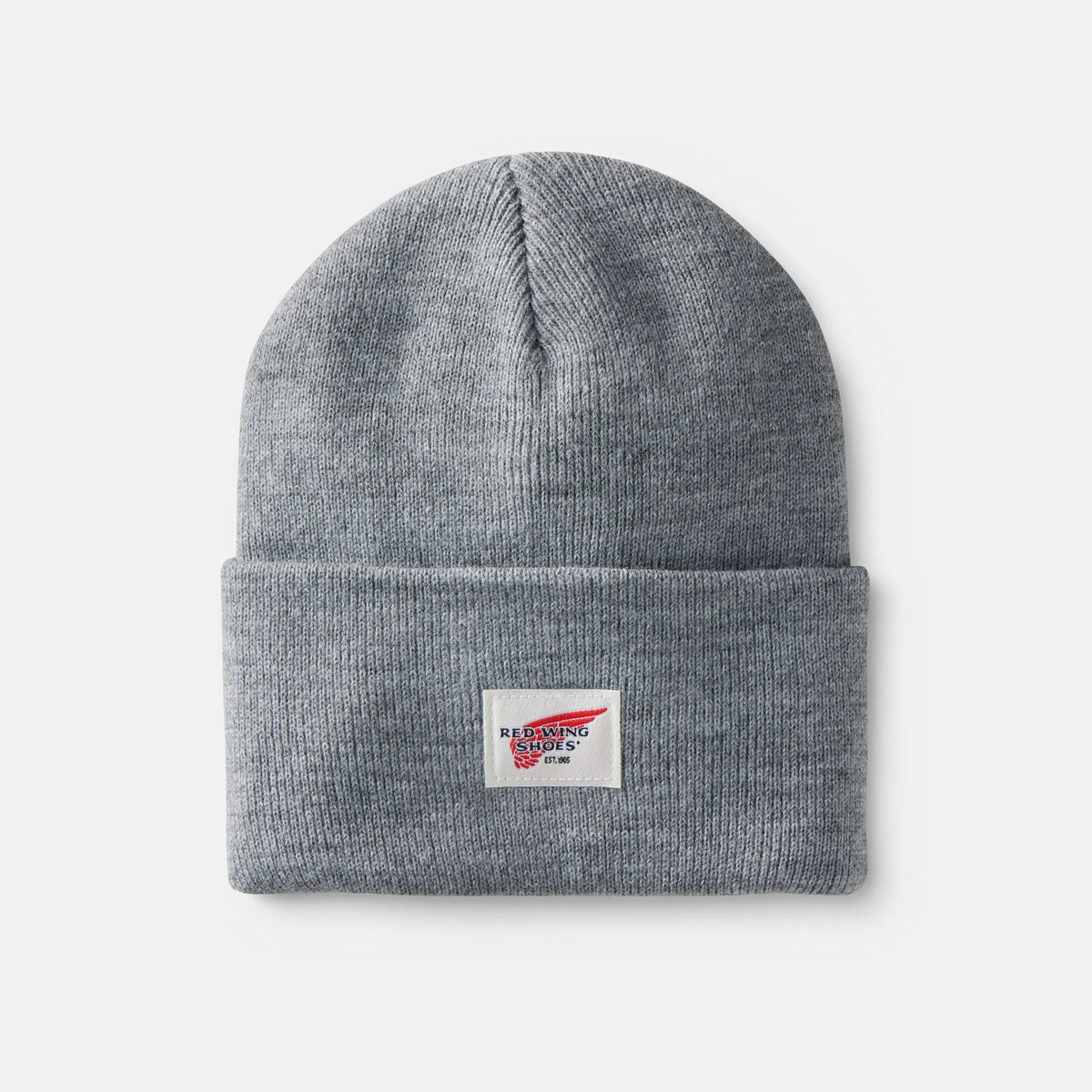 Red Wing Shoes Apparel / Unisex Knit Watch Hat in Light Gray Heather 97435