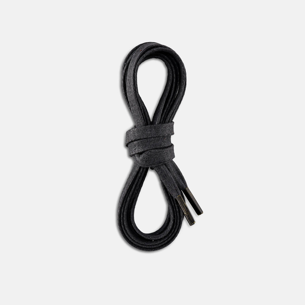 Red Wing Shoes Apparel / 60-Inch Black Flat Waxed Boot Laces 93007