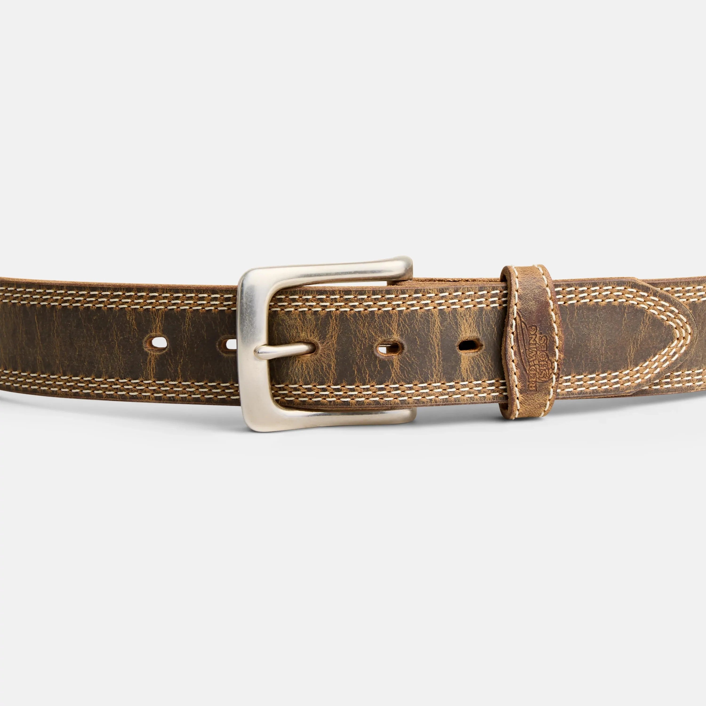 Red Wing Shoes Apparel / Red Wing Triple Stitch Leather Belt in Brown 96548