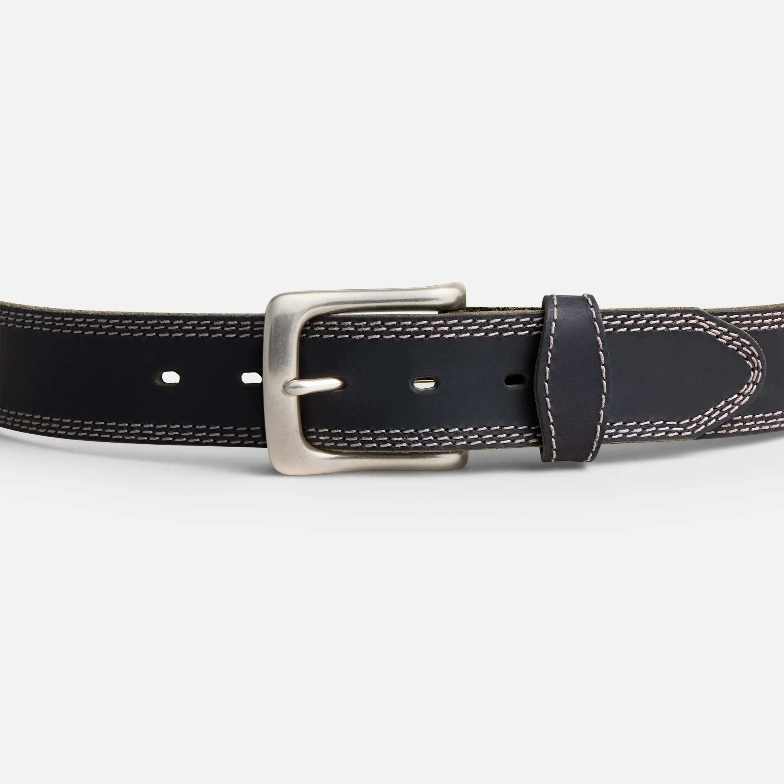 Red Wing Shoes Apparel / Red Wing Triple Stitch Leather Belt in Black 96549