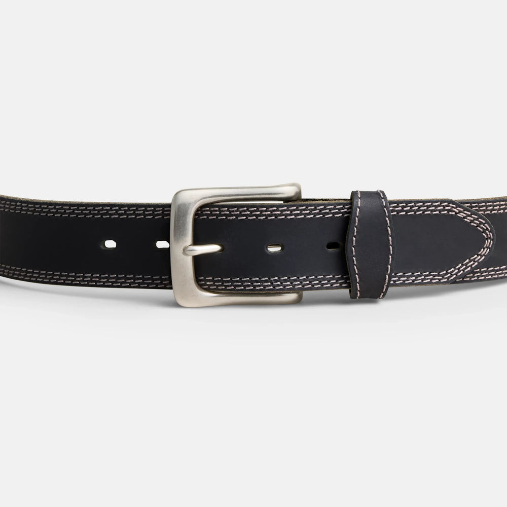 Red Wing Shoes Apparel / Red Wing Triple Stitch Leather Belt in Black 96549
