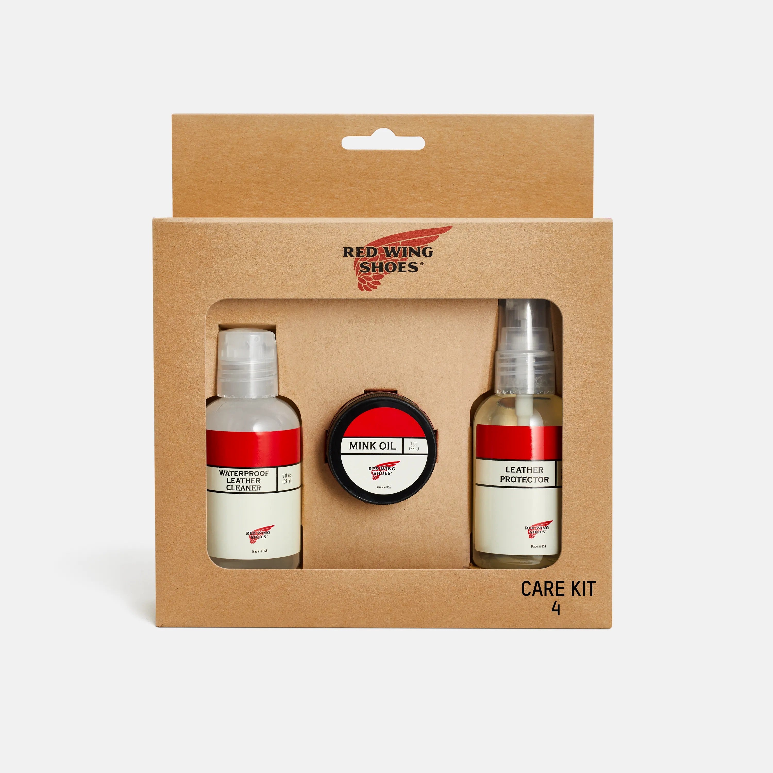 Red Wing Shoes Apparel / Mini Care Kit #4 for Waterproof Full Grain or Nubuck Leathers 98020