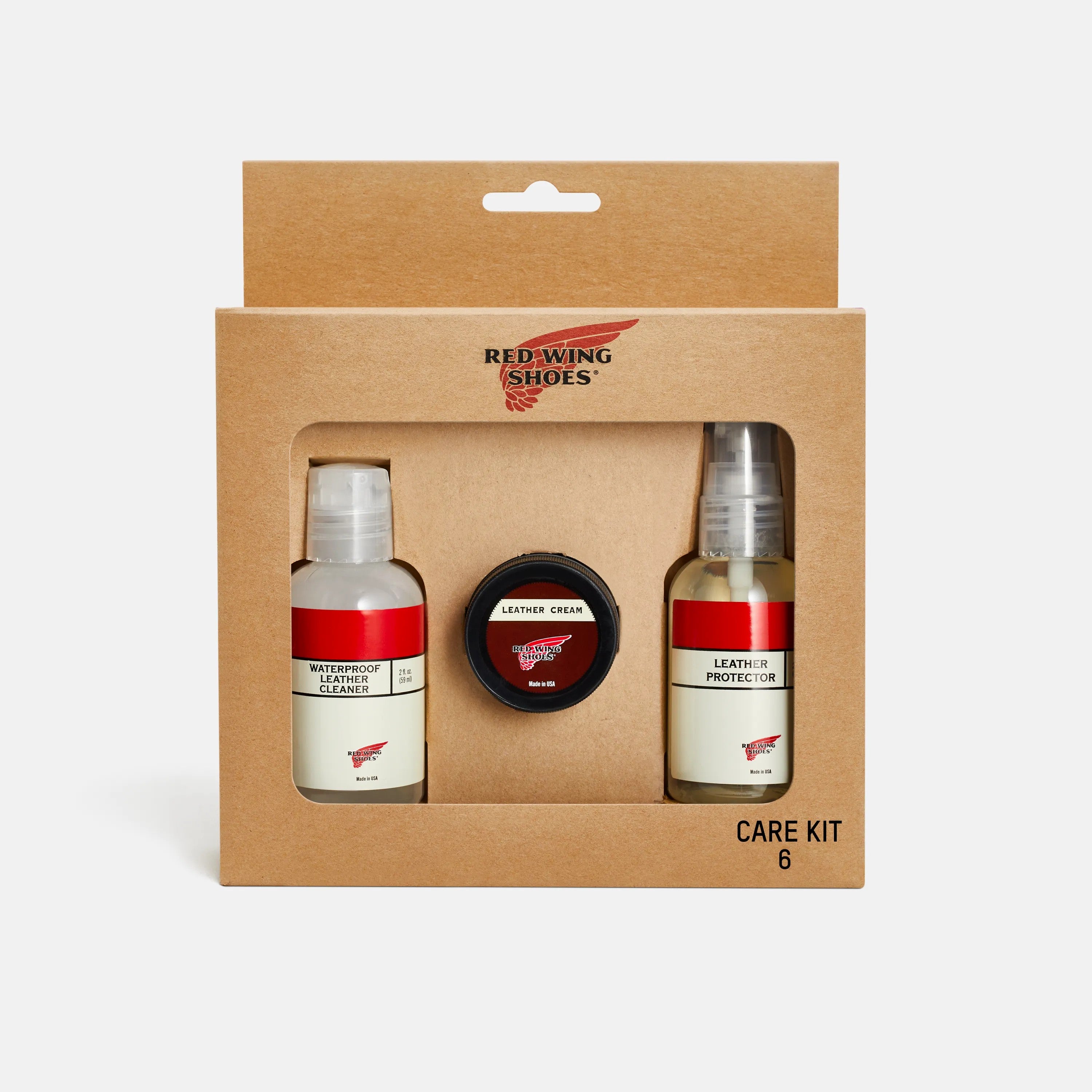 Red Wing Shoes Apparel / Care Kit #6 for Waterproof Full Grain, Nubuck or Smooth Finish Leathers 98022