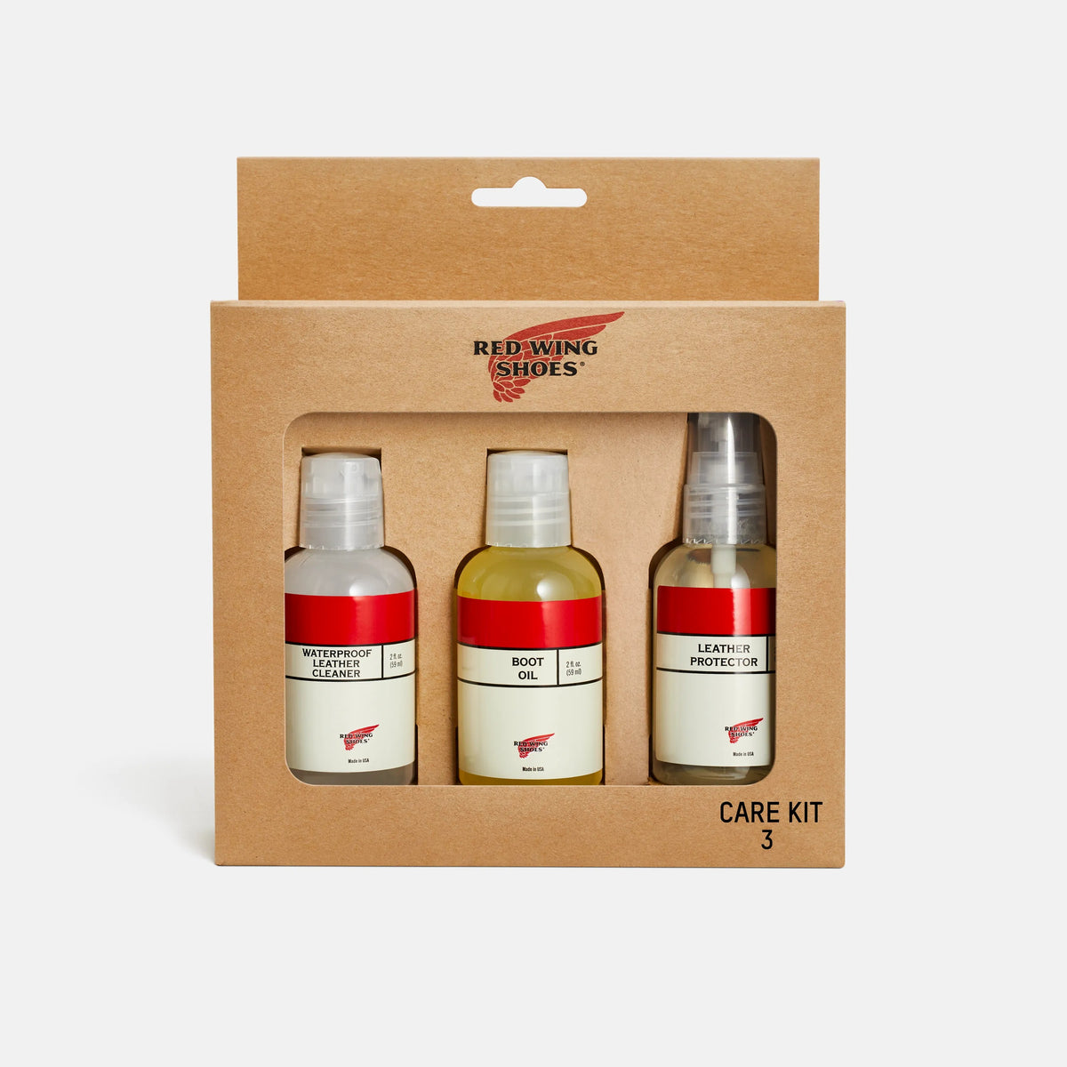 Red Wing Shoes Apparel / Care Kit #3 for Waterproof Full Grain or Nubuck Leathers 98019